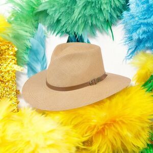 BIG ALLI LADIES "AUSTRALIAN TE PANAMA" GRADE 3 PUTTY PANAMA HAT. BIGA15069.